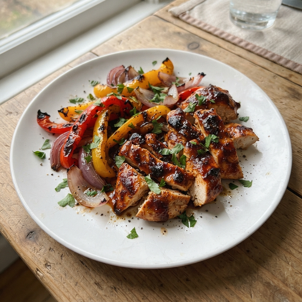 Easy BBQ Chicken Sheet Pan Dinner