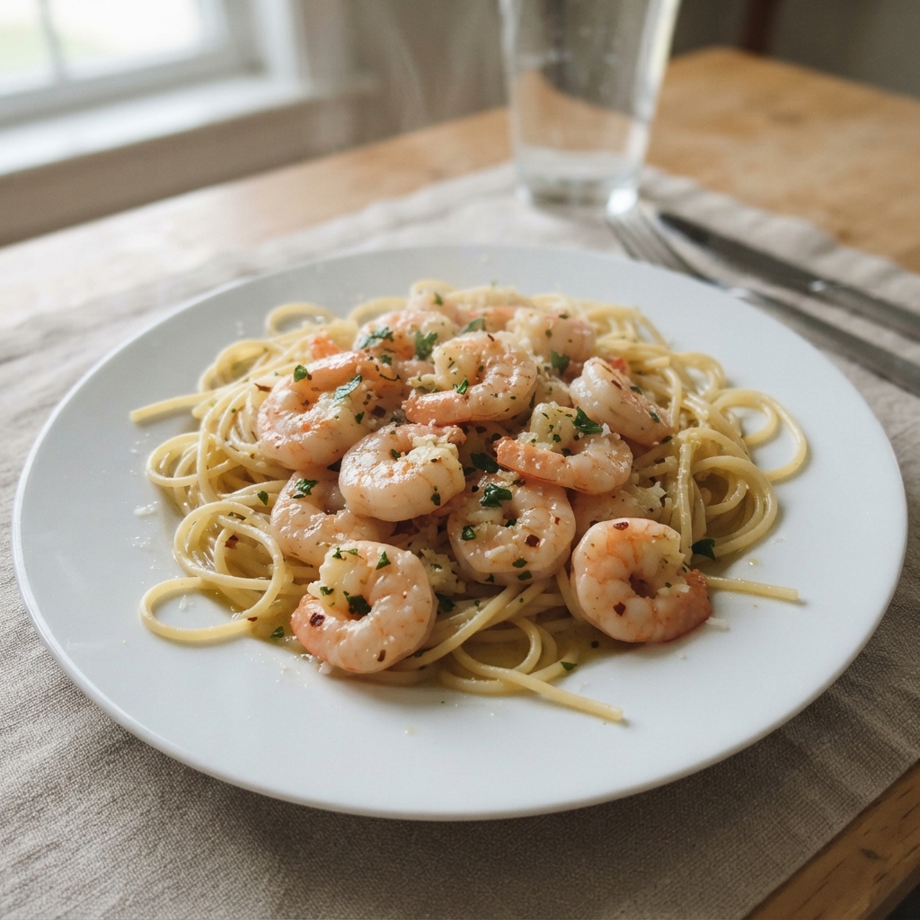 One-Pan Garlic Butter Shrimp and Pasta