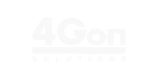 Bold text logo for 4Gon SOLUTIONS