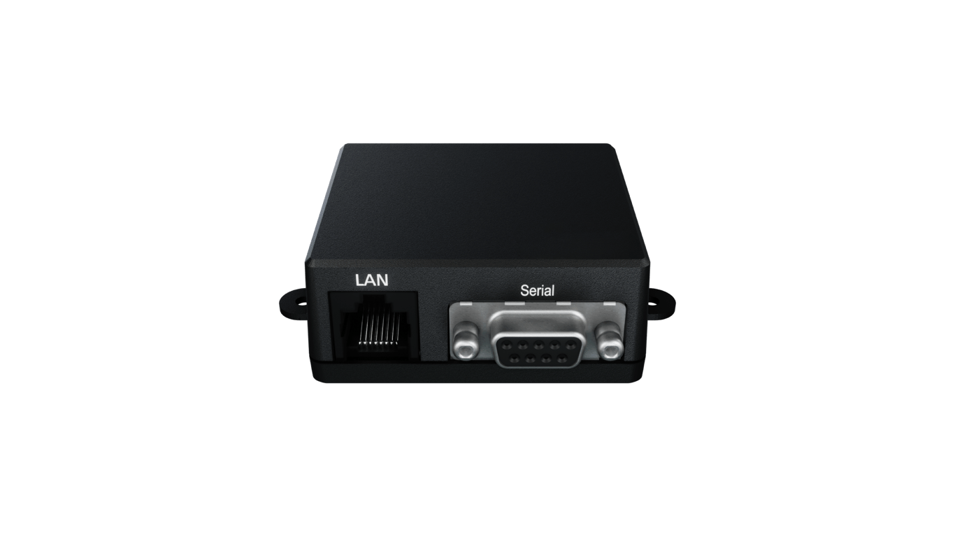 Peplink networking adapter with LAN and serial ports for wireless deployments.