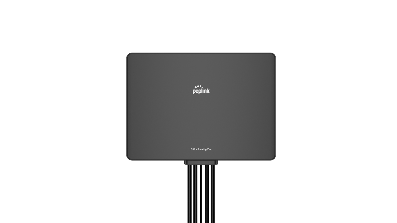 Front view of the Peplink Slim Antenna flat-panel outdoor LTE and 5G antenna.