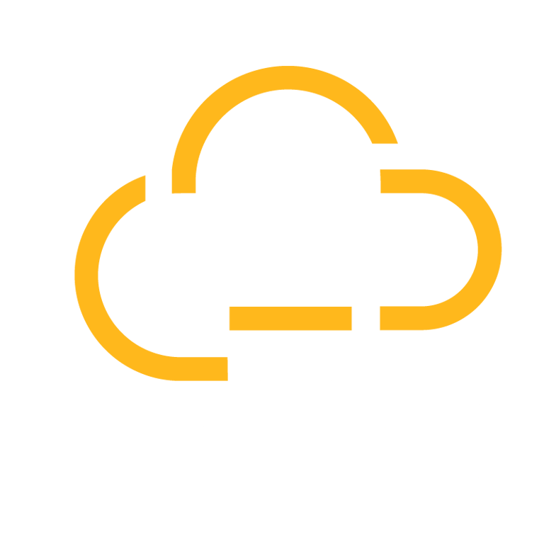 Cloud icon representing network connectivity.