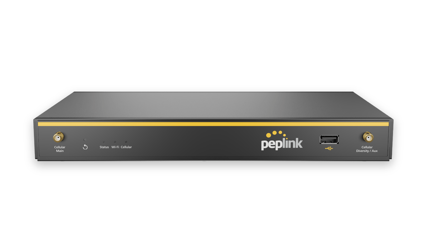 Front view of the Peplink Balance 20X enterprise router.