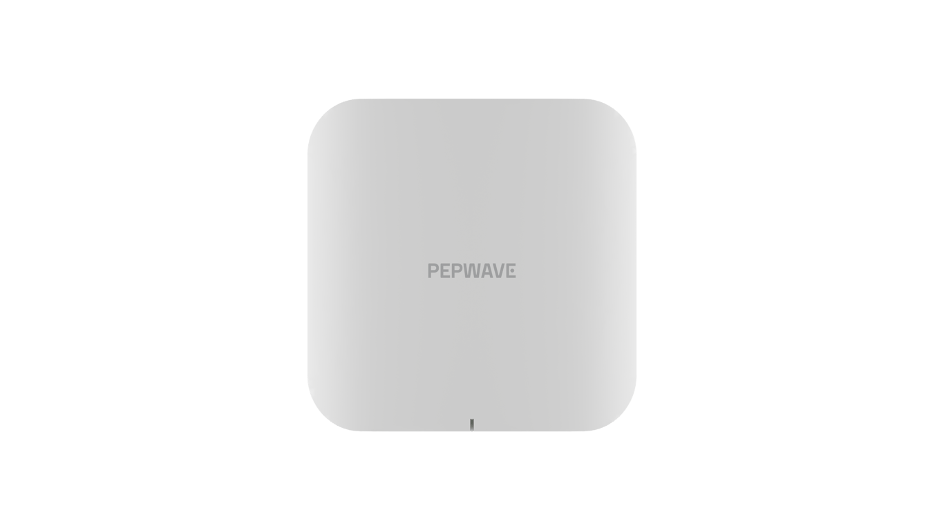 Front view of the Peplink AP One Enterprise Wi-Fi access point.