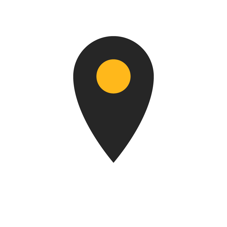 Map pin inside a geofence boundary icon.