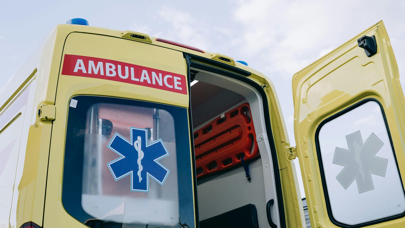 Ambulance rear doors open representing Peplink healthcare connectivity solutions.