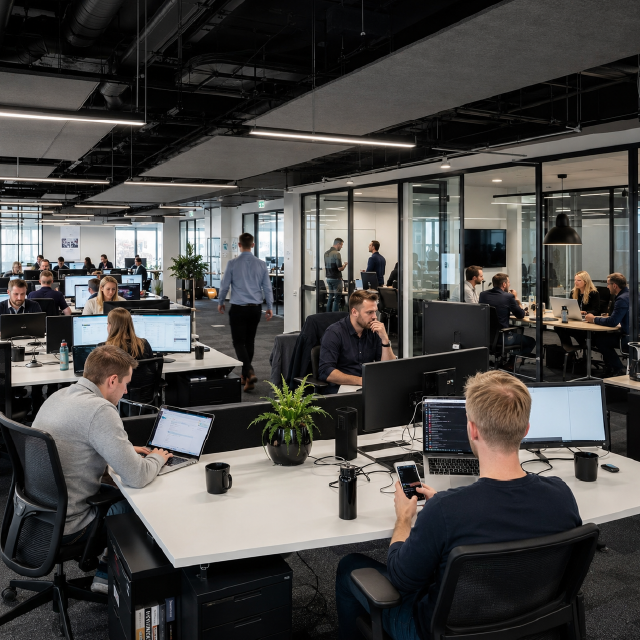 High-density network supporting hundreds of connected devices.