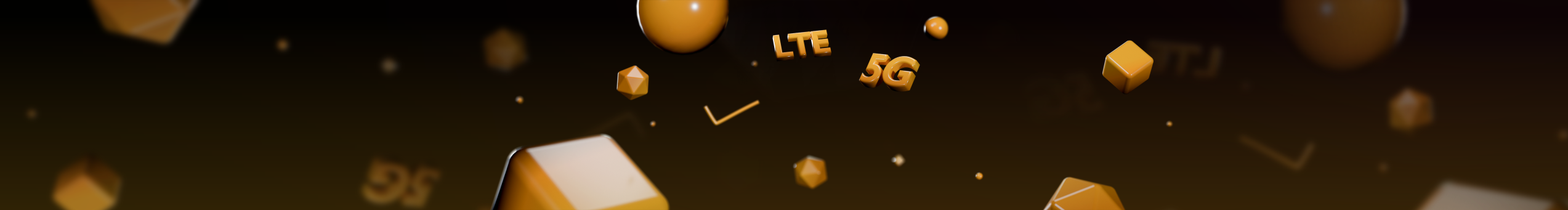 3D graphic with LTE and 5G text representing Peplink cellular carrier certifications