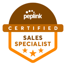 Peplink Certified Sales Specialist badge