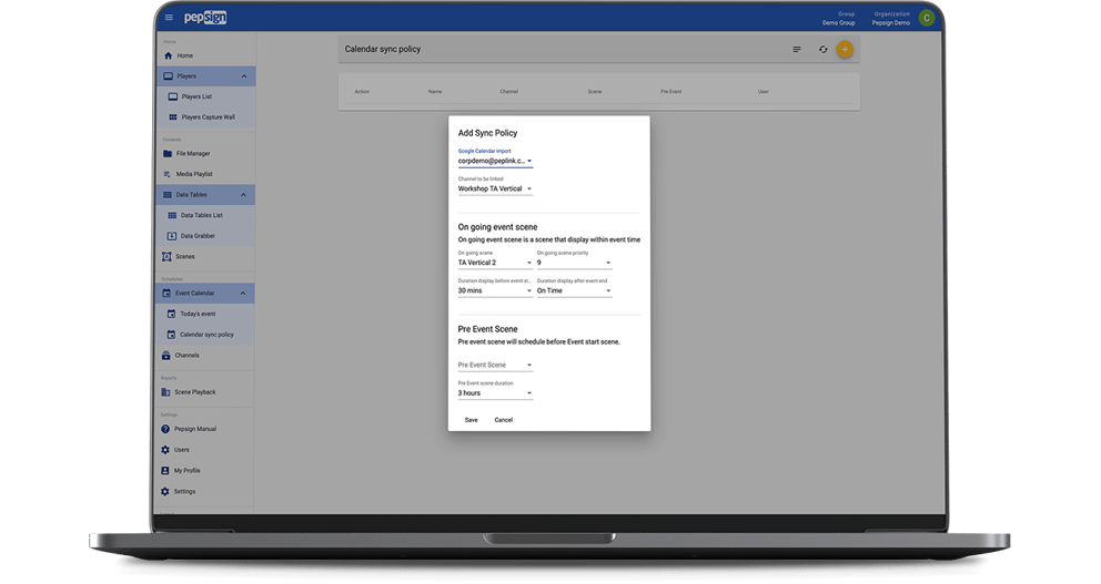 Cloud-Based Digital Signage Solution PEPSIGN #3