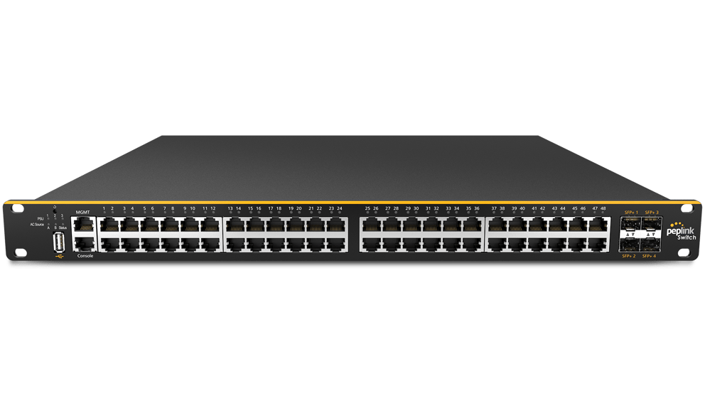 Dual AC Power Input 48-Port SD Switch w. 850W Power Budget #2