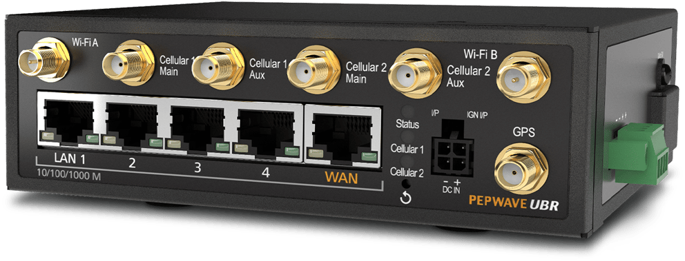 Pepwave UBR LTE. Dual-cellular router built to provide unbreakable connectivity at an affordable price.