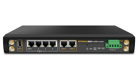 Pepwave HD2. Dual 4G LTE Mobile Router.