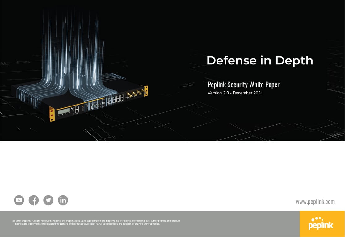 Peplink Security Whitepaper Cover