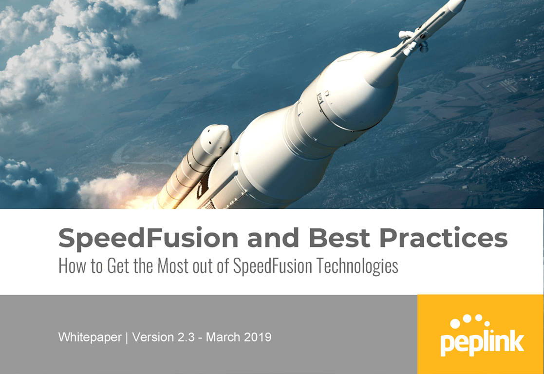 Peplink SpeedFusion Whitepaper Cover