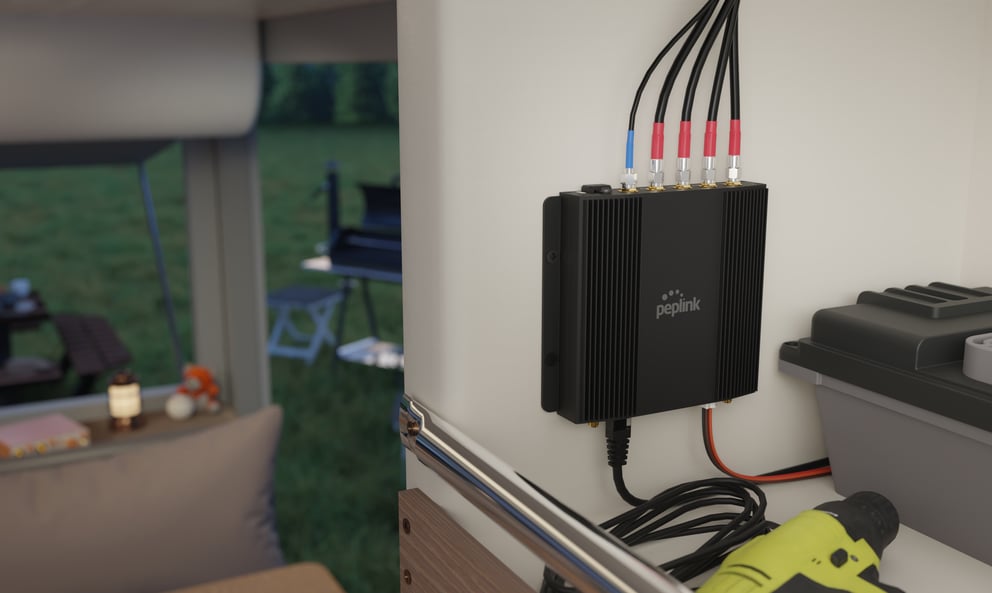 A Mobile Router installed in an RV