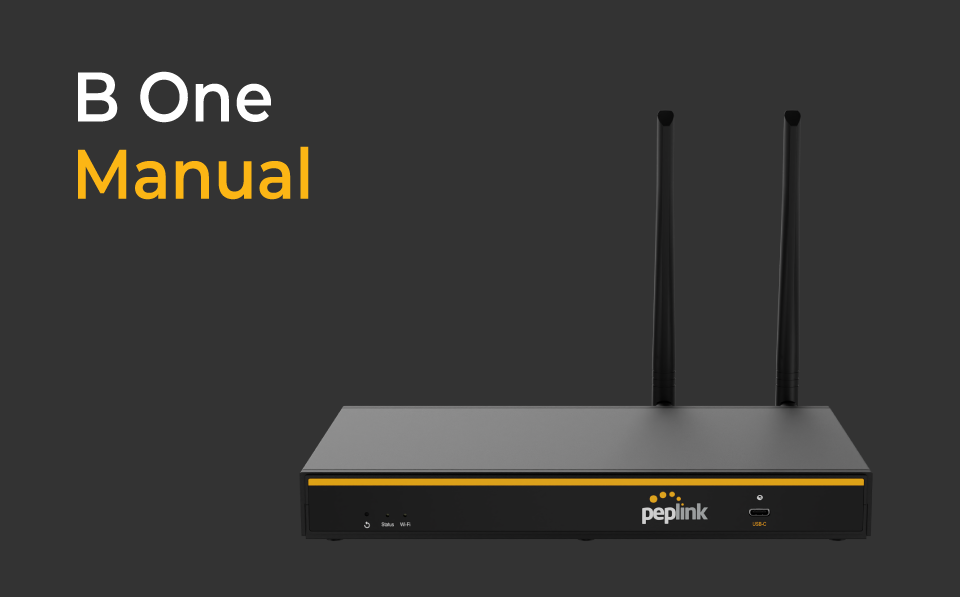 B One Manual