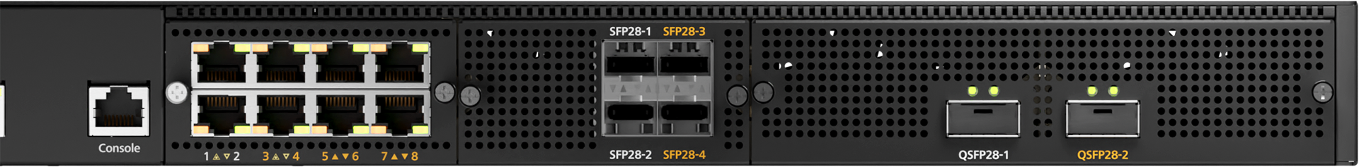 Peplink Balance 5000 EC 100G Model - Front Panel Interfaces
