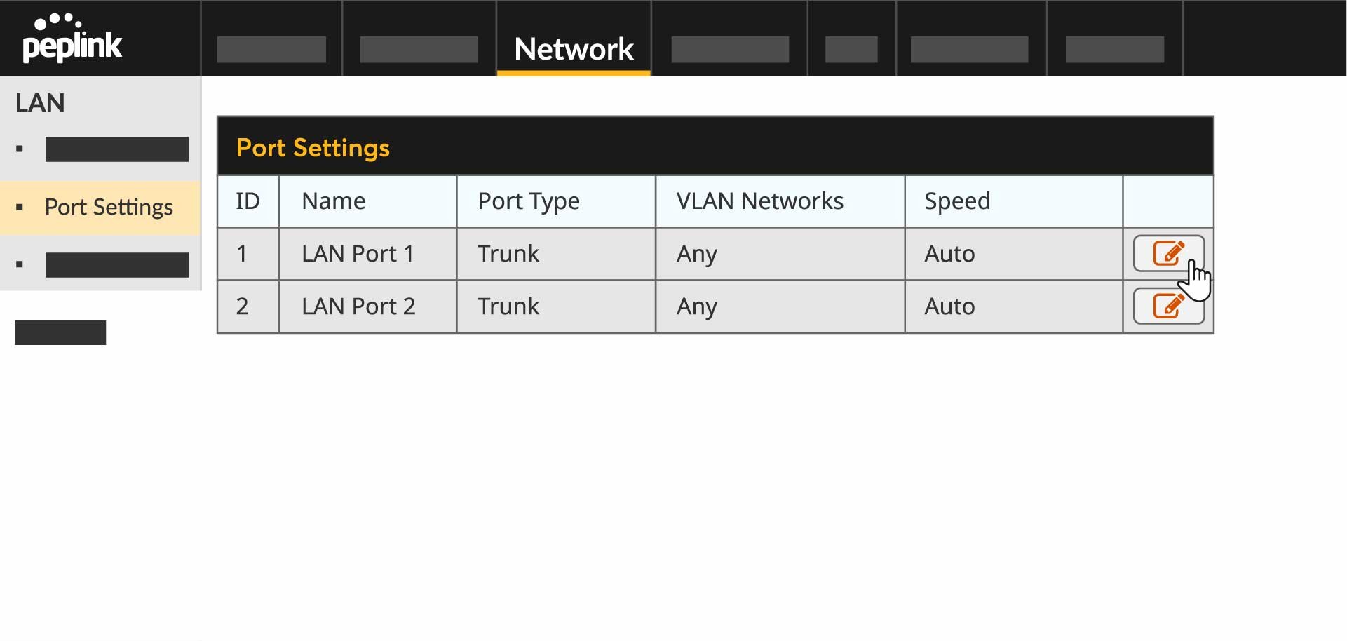 Go to Port Settings