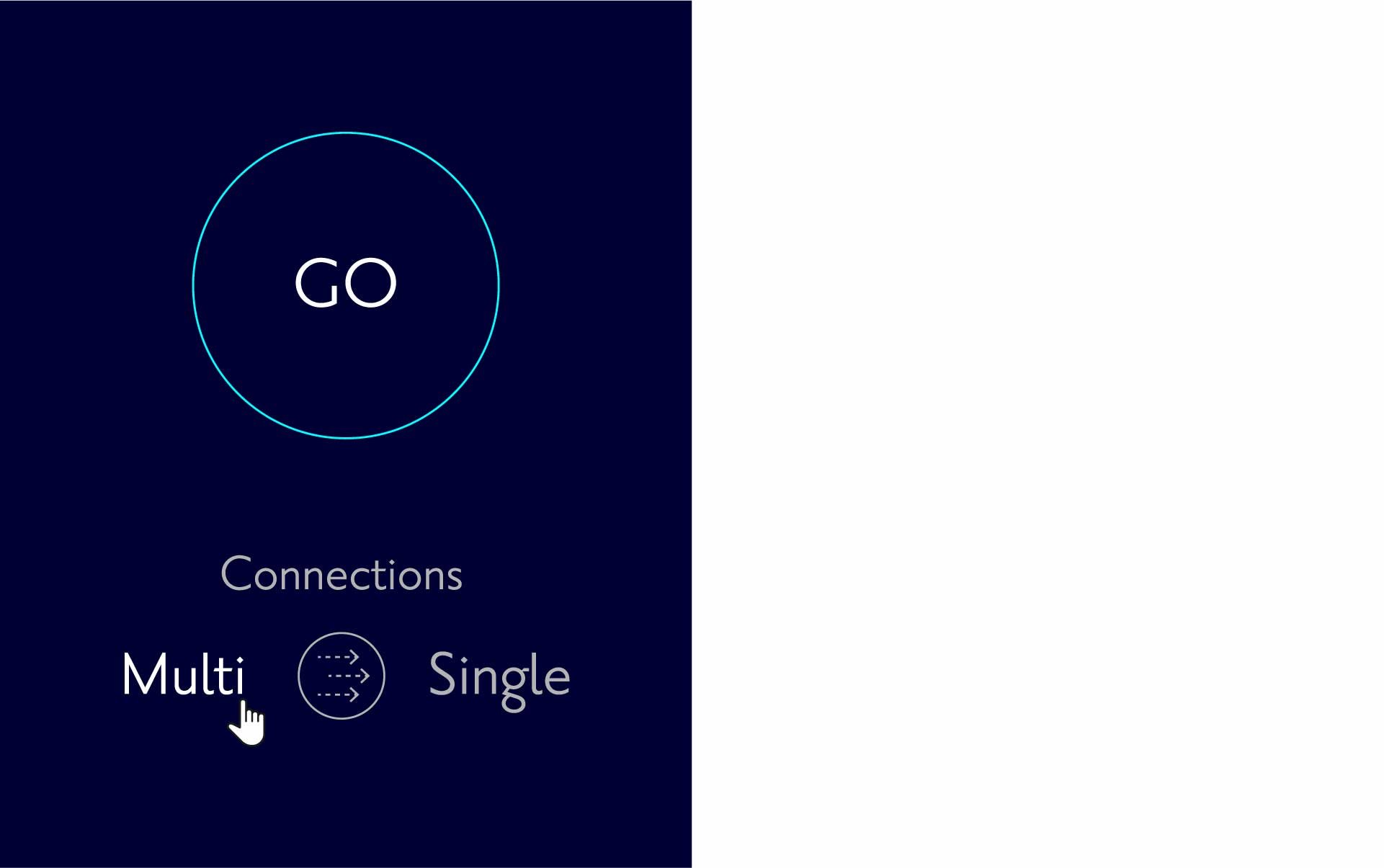 switch to 'Multi' connections