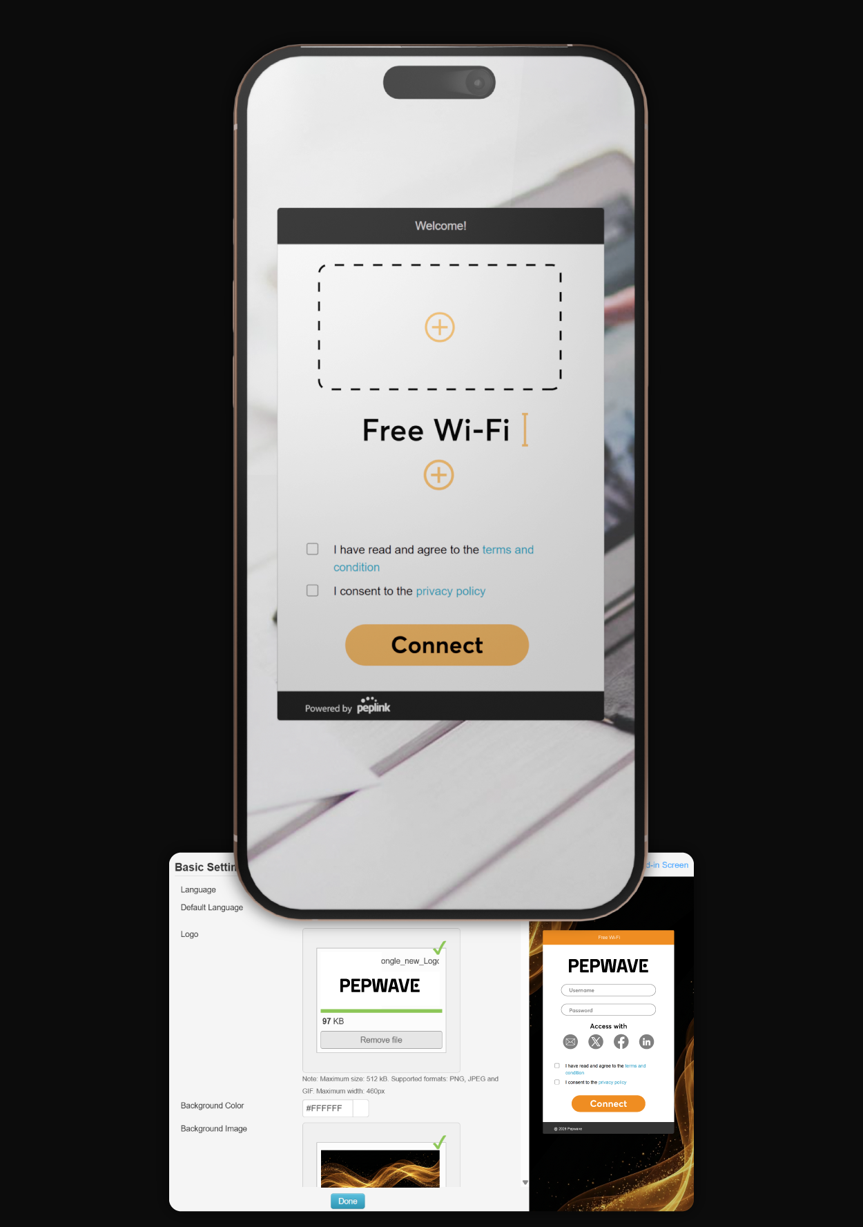 Customizable Captive Portal