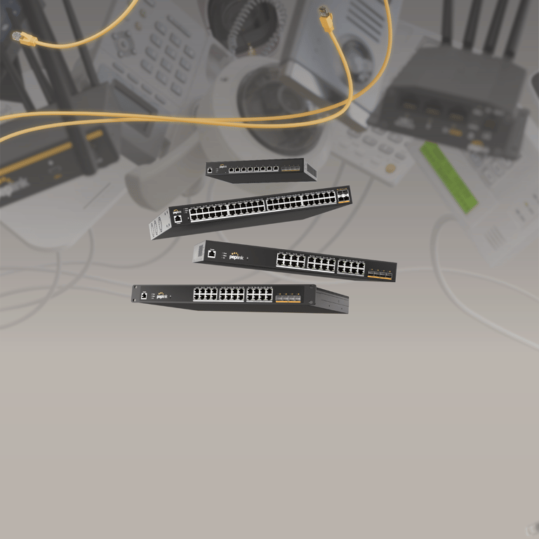 PoE switches powered end-point devices