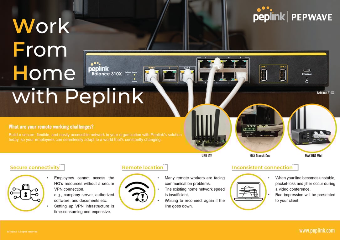 Peplink Work From Home Solution Cover