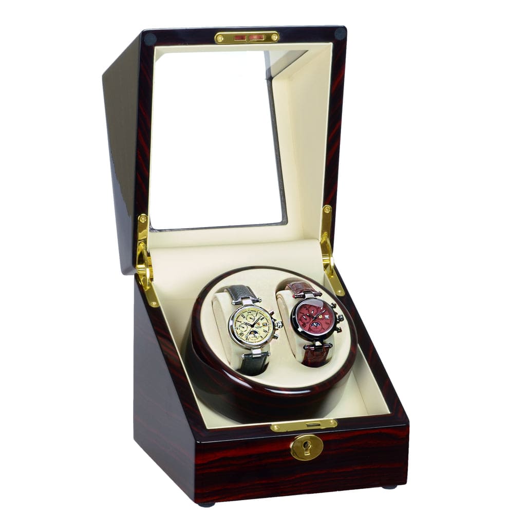 Steinhausen Double Watch Winder Heritage Cherrywood SW1901 Royal Tempus