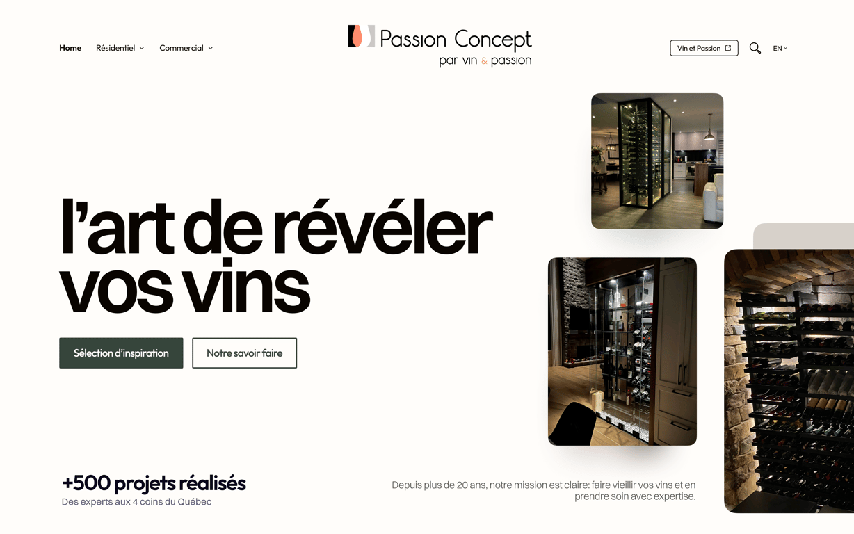 Passion Concept Website