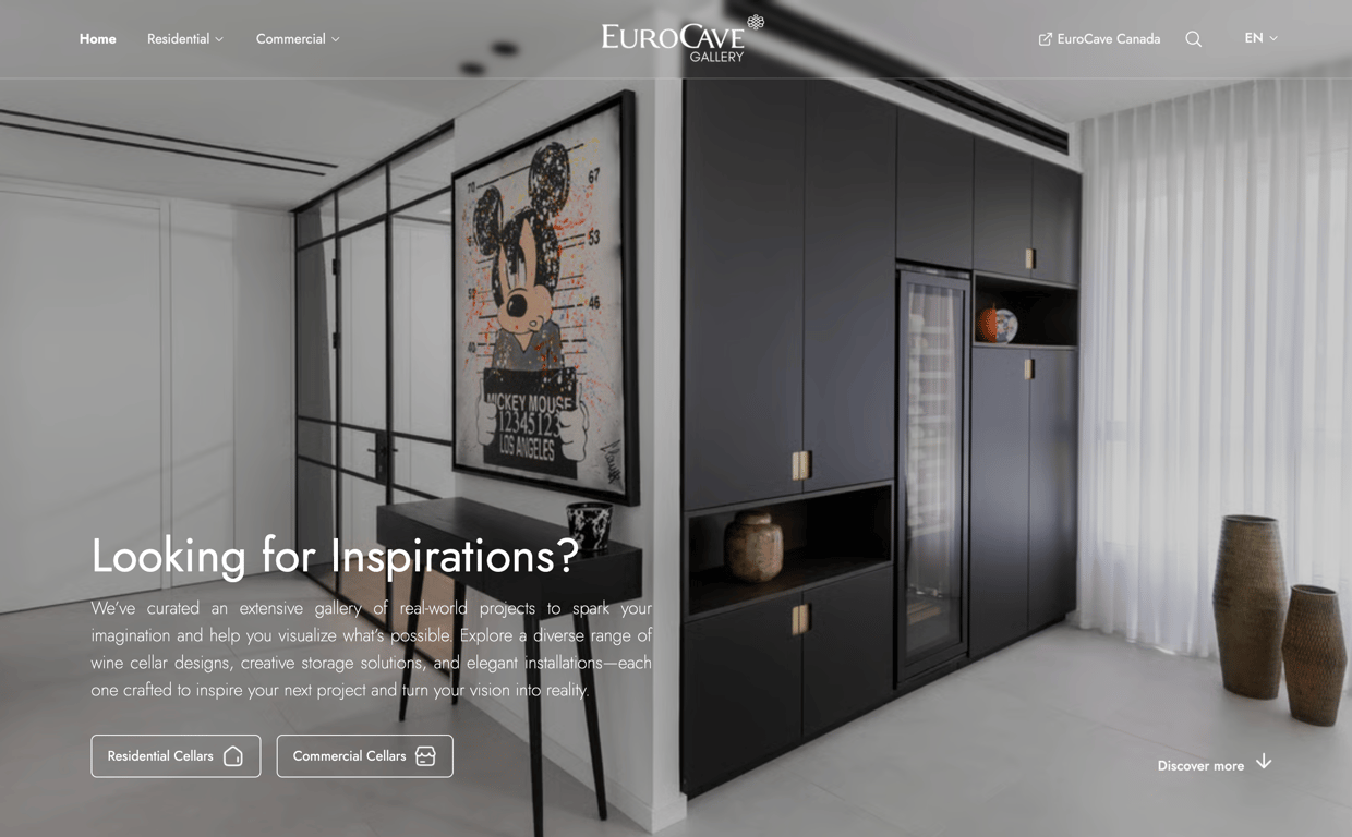 EuroCave Gallery Website