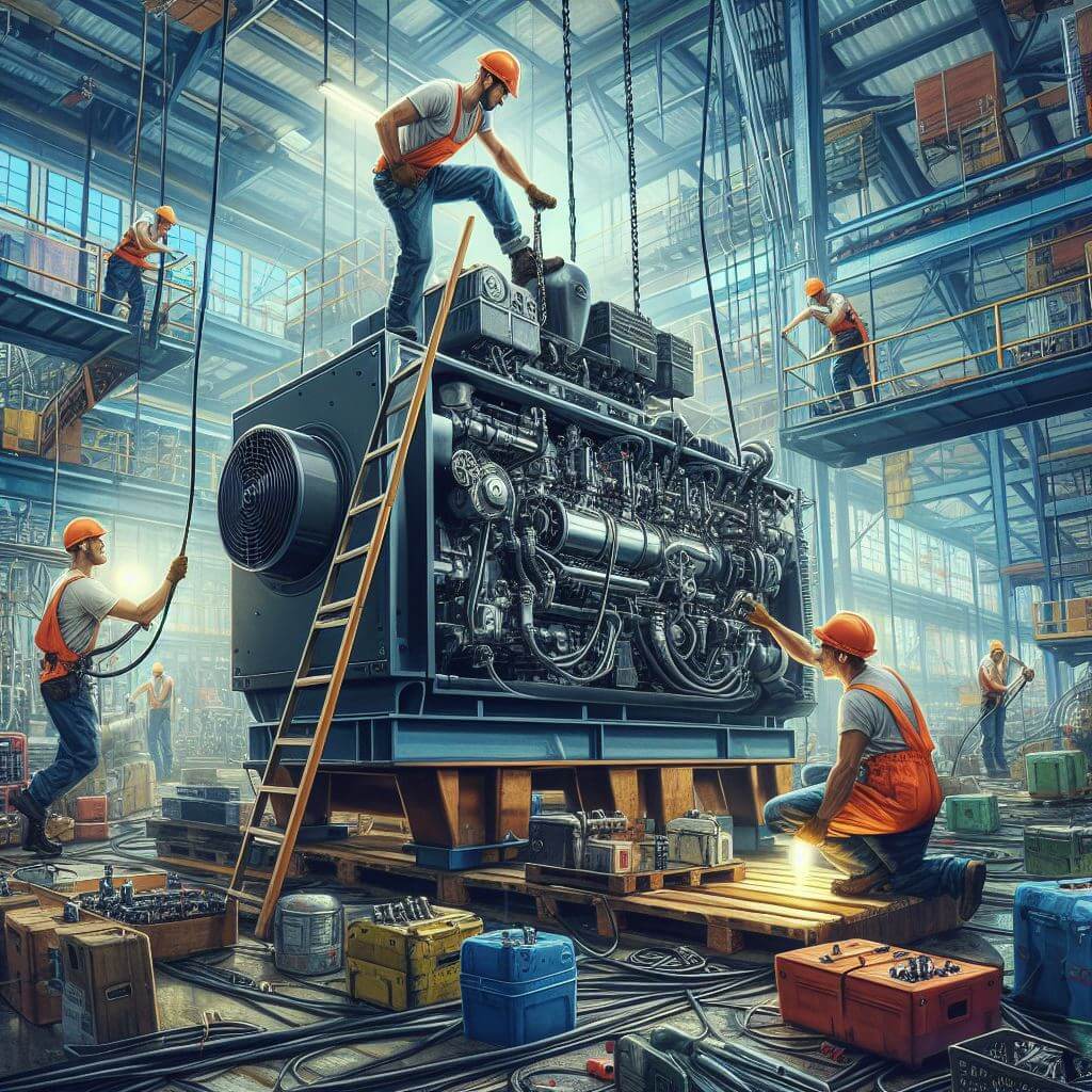 Experience seamless industrial generator installation services in jeddah: Our skilled technicians ensure reliable setups for all scales of industrial needs. Trust our expertise for efficient integration into your workspace.