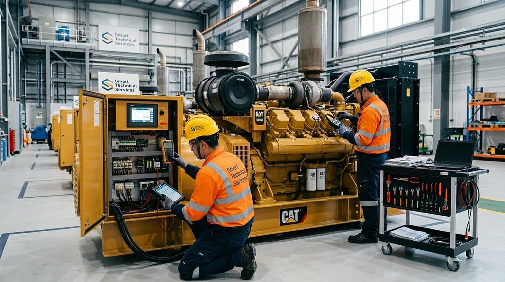 Generator maintenance companies in Saudi Arabia providing professional diesel generator inspection and servicing