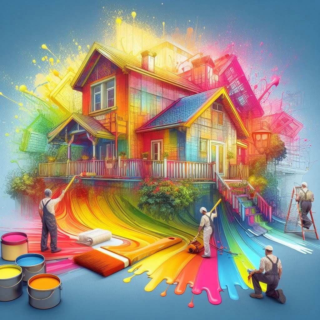 House painting by Smart Technical Services - Skilled painters making your home beautiful.