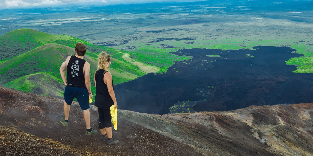 imagen del volcán cerro negro paisajísta