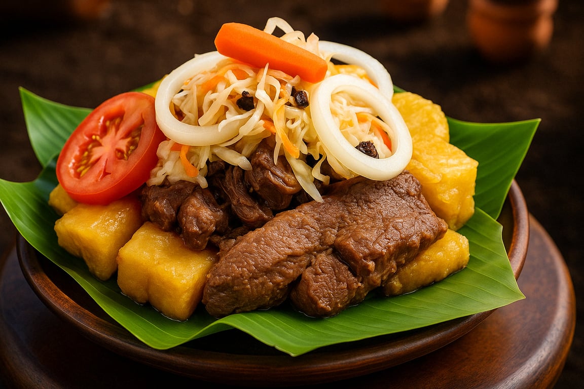 imagen de carne en vaho