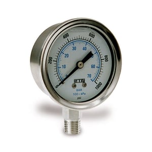 Stainless Steel Bottom Mount Pressure Gauge