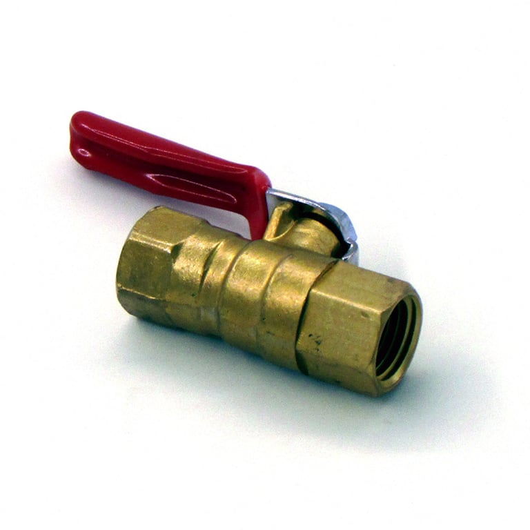 Brass Mini Ball Valve F x F - 600 PSI