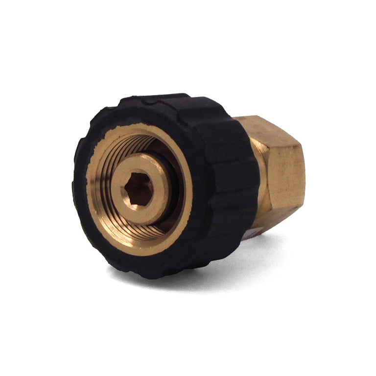 M22 F x 1/4 in FPT Brass Twist Coupler - 8.709-522.0