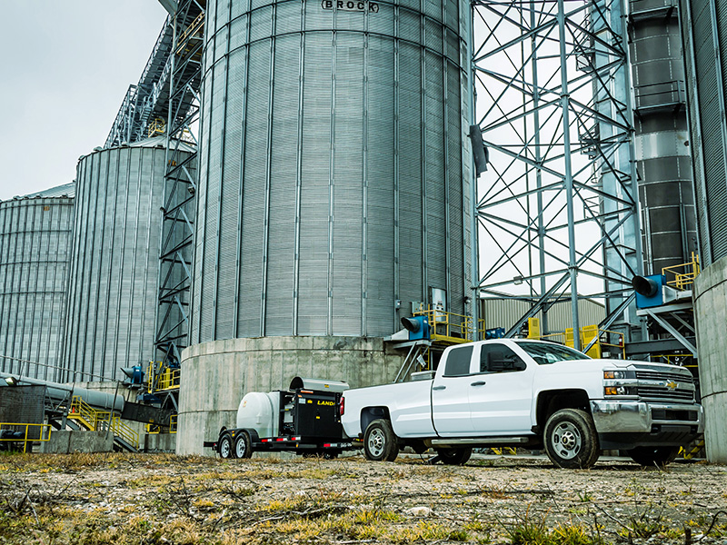 Landa Rental Trailer at Grain Silos