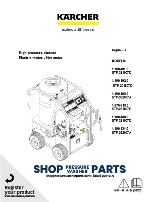 Karcher STP Series Operator's Manual
