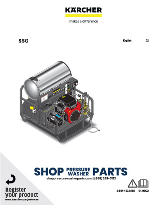 Karcher SSG Series Operator's Manual