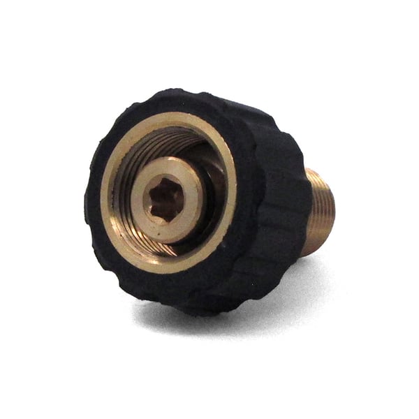 M22 F x 3/8 in MPT Brass Twist Coupler - 8.709-526.0