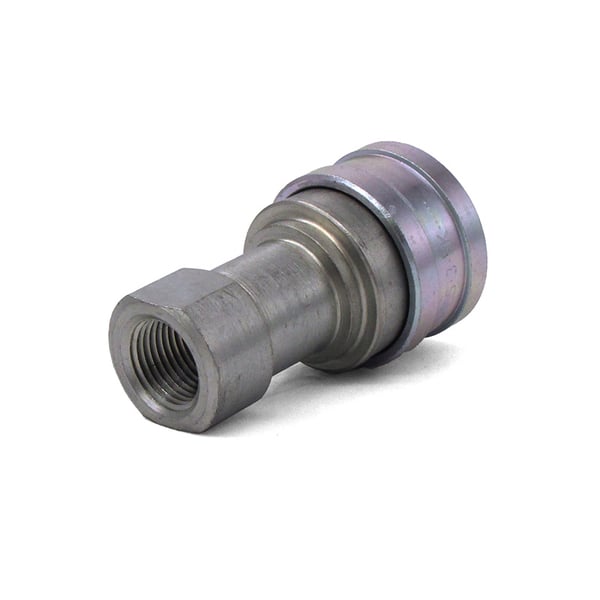 3/8" FPT x QC Double Shut-off Coupler, Plated Steel - 8.709-558.0