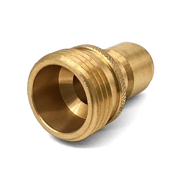 MTM24.0450 - 3/4" MGH x QC Nipple, Brass