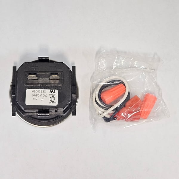 10-80V Hour Meter with Wiring Harness - Back View