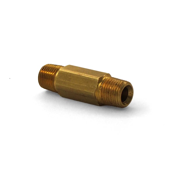 1/8 inch MPT x 1.5 inch Brass Hex Nipple - 50064