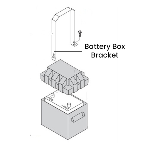Batter Box Bracket Illustration - 8.912-043.0