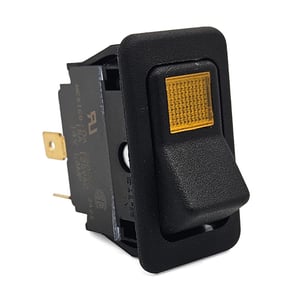 Rocker Switch with Amber Light, 15A - 8.716-036.0