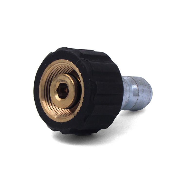 M22 F x 3/8 in QC Steel Quick Coupler Plug - MTM 24.0446