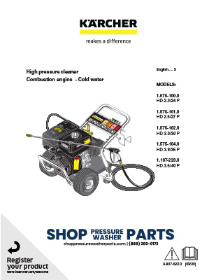 Karcher HD Cart Operator's Manual